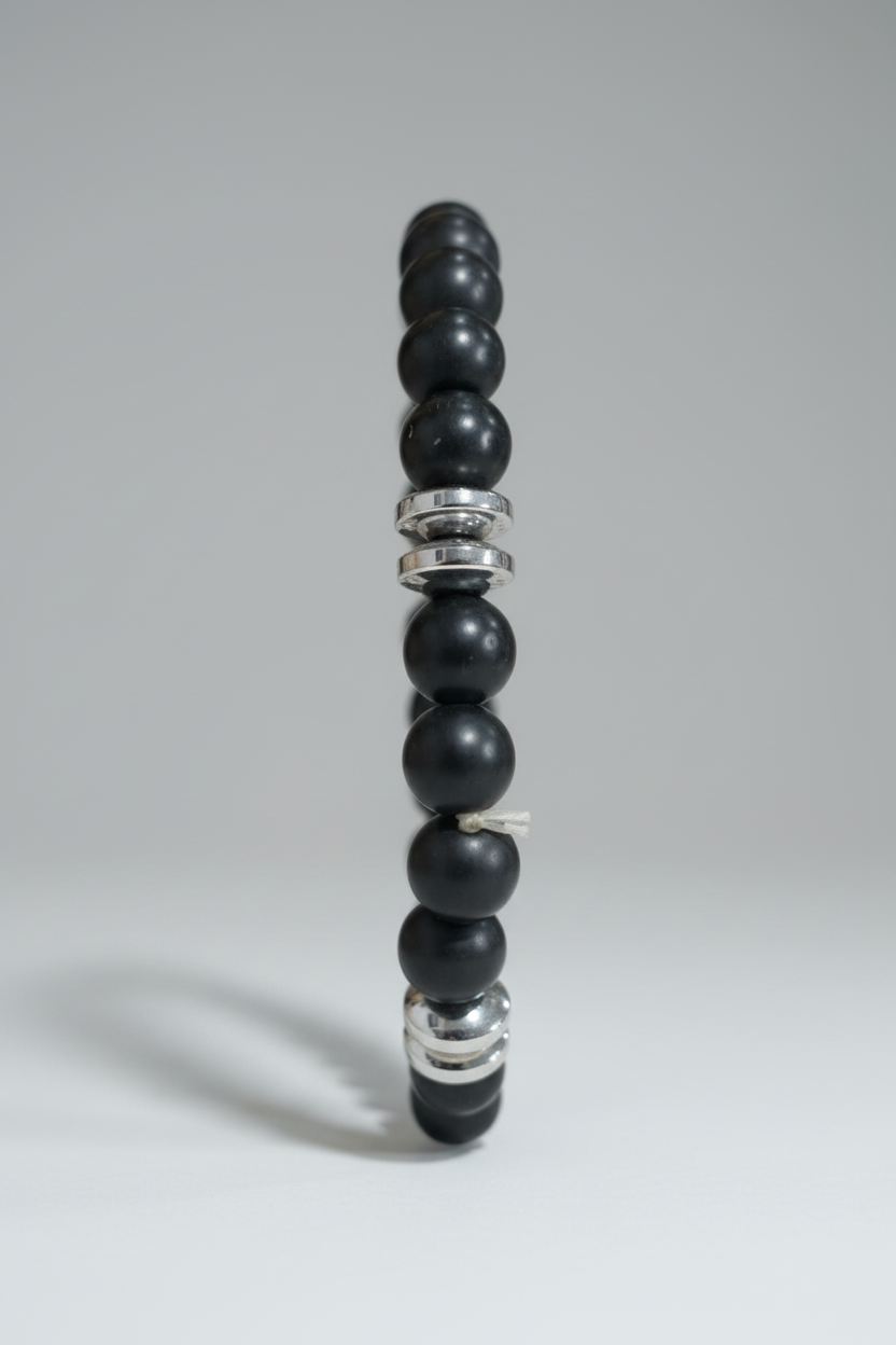 Pulsera de turmalina con acero