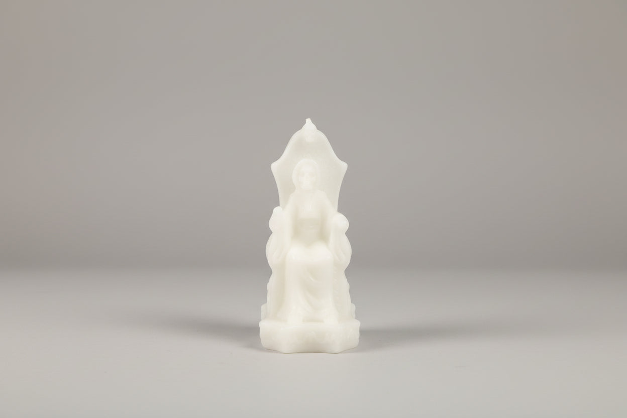 Vela Santa Muerte pequeña color blanco. IVA incluido