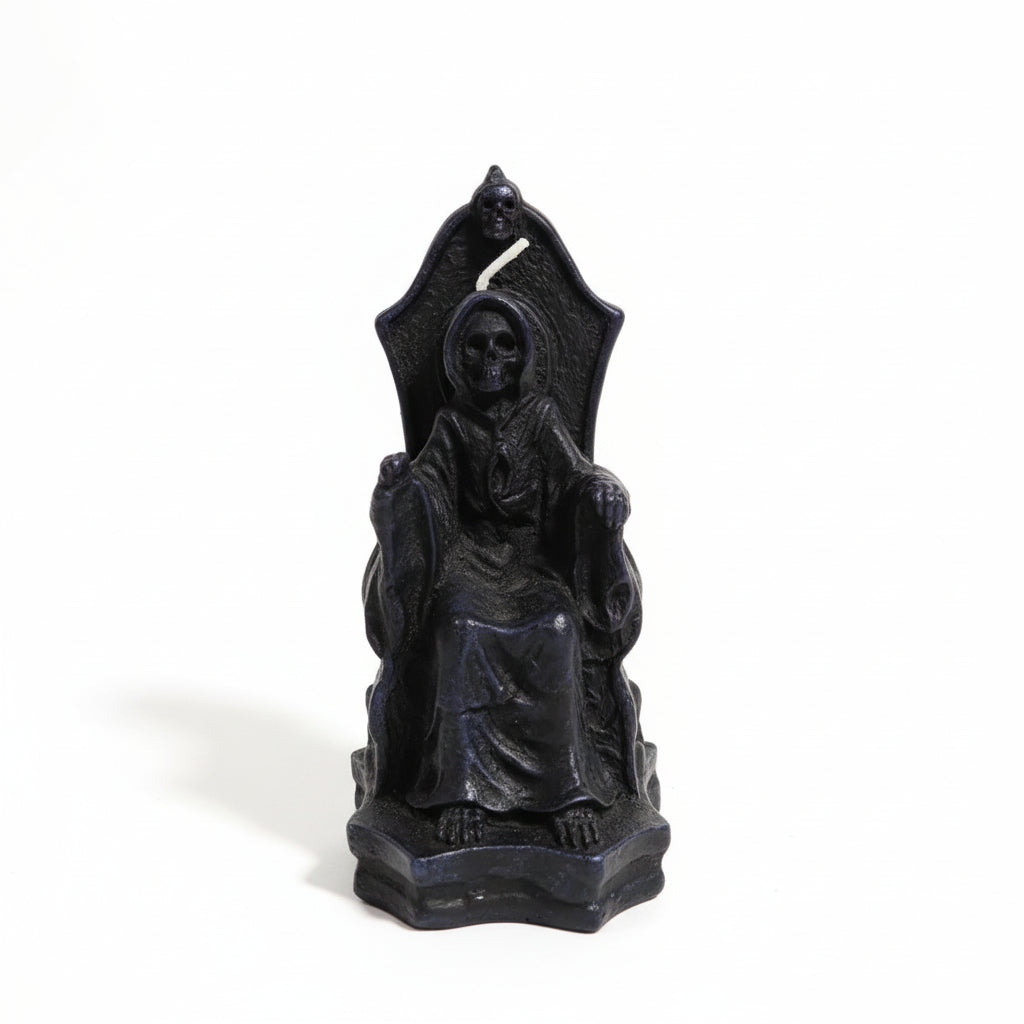 Vela Santa Muerte pequeña color negro. IVA incluido.