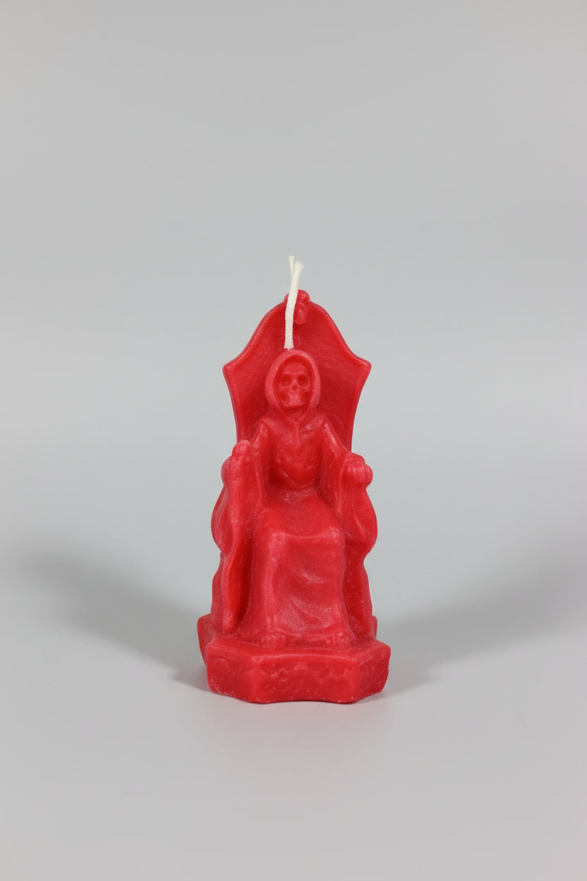 Vela Santa muerte color rojo pequeña. IVA incluido