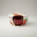 Vela en vaso de cristal, aroma fresa . IVA incluido.