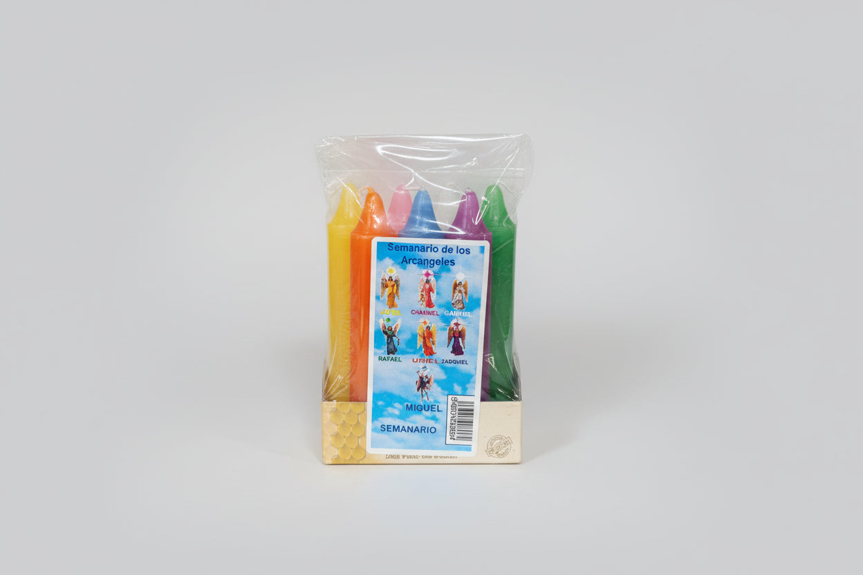 Velas  Pack de velas Arcángeles 12X2 cm.
